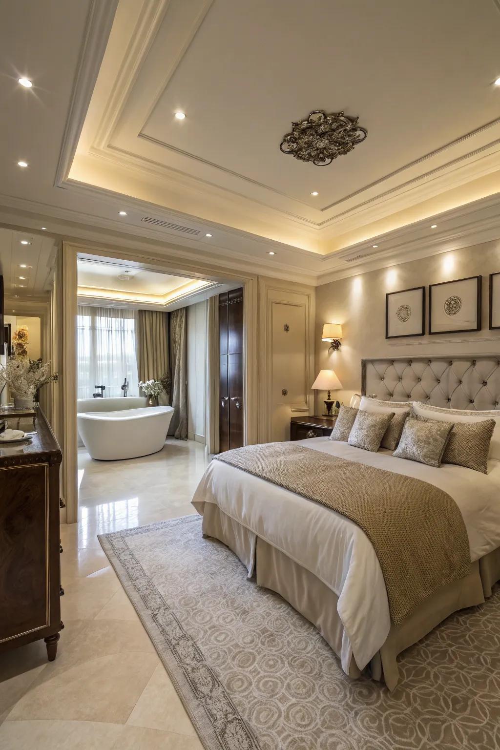 Connected areas improve luxury and make a smooth flow.