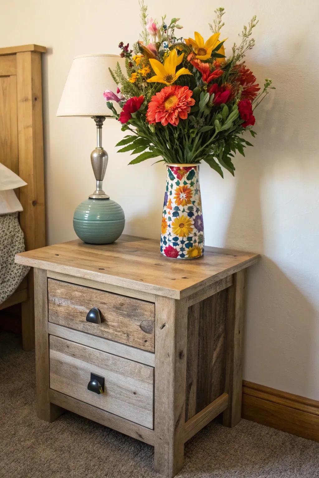 An unexpected color pop infuses the decor with a lively spirit.