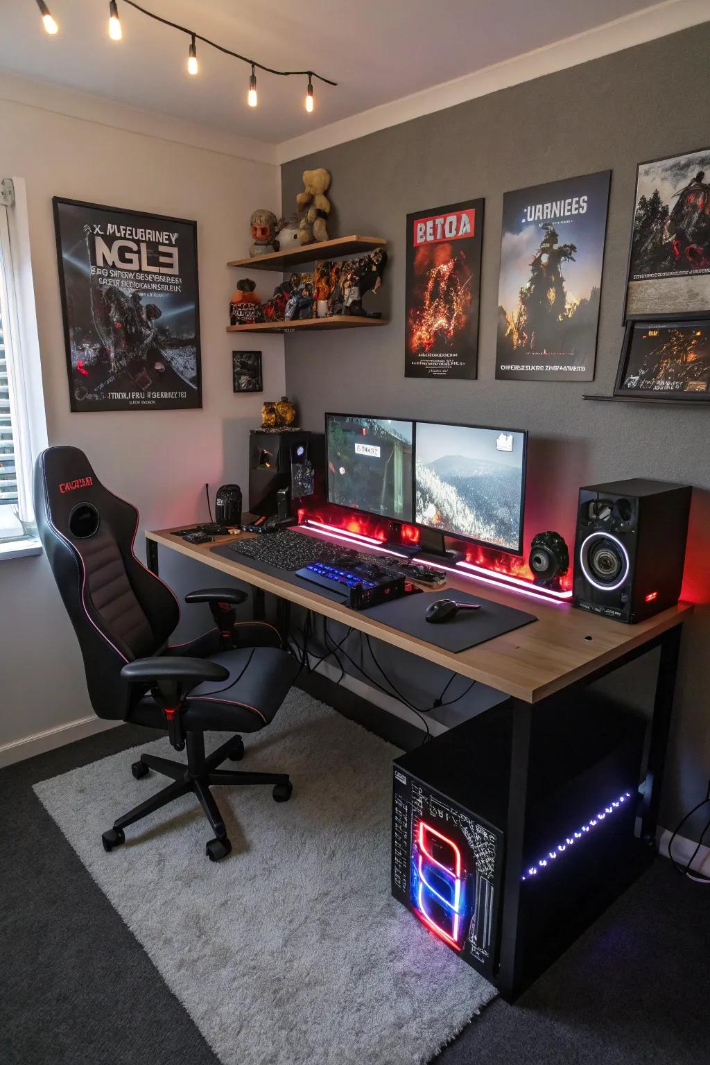 A custom-made platform perfectly enhances your gaming layout.