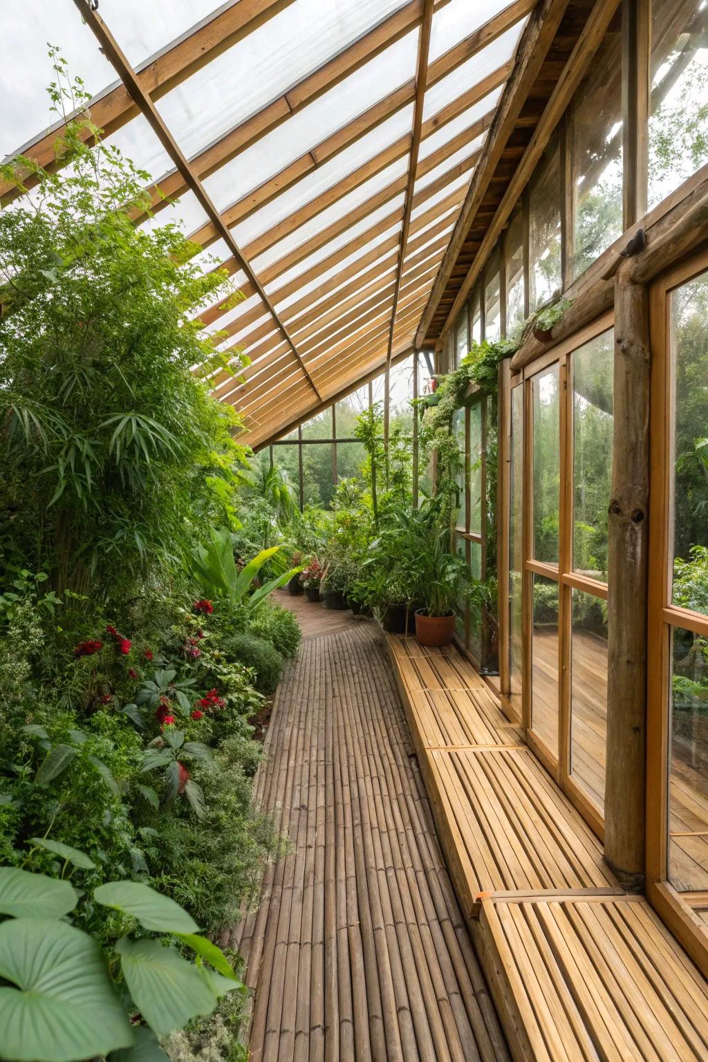 Bamboo decking grants a streamlined and sustainable solution.
