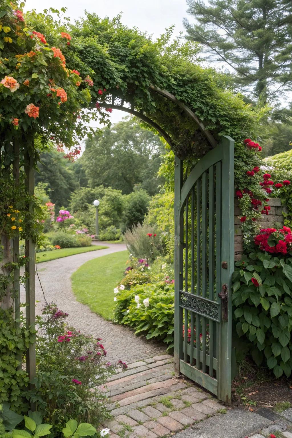 A living gate that brings nature right to your doorstep.