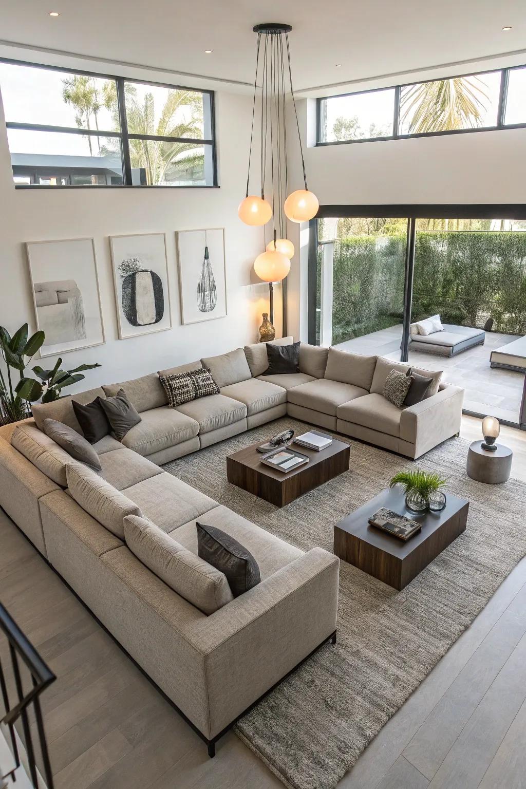 Geometric layouts offer a cutting-edge and fascinating aesthetic.