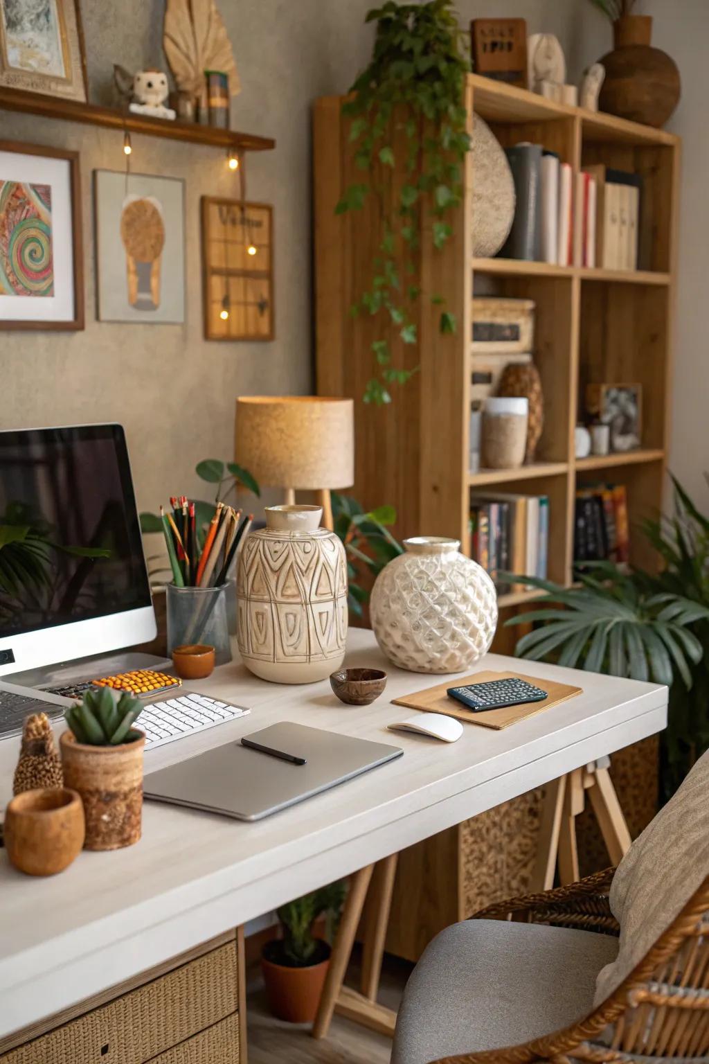 Express your style via handcrafted decor.