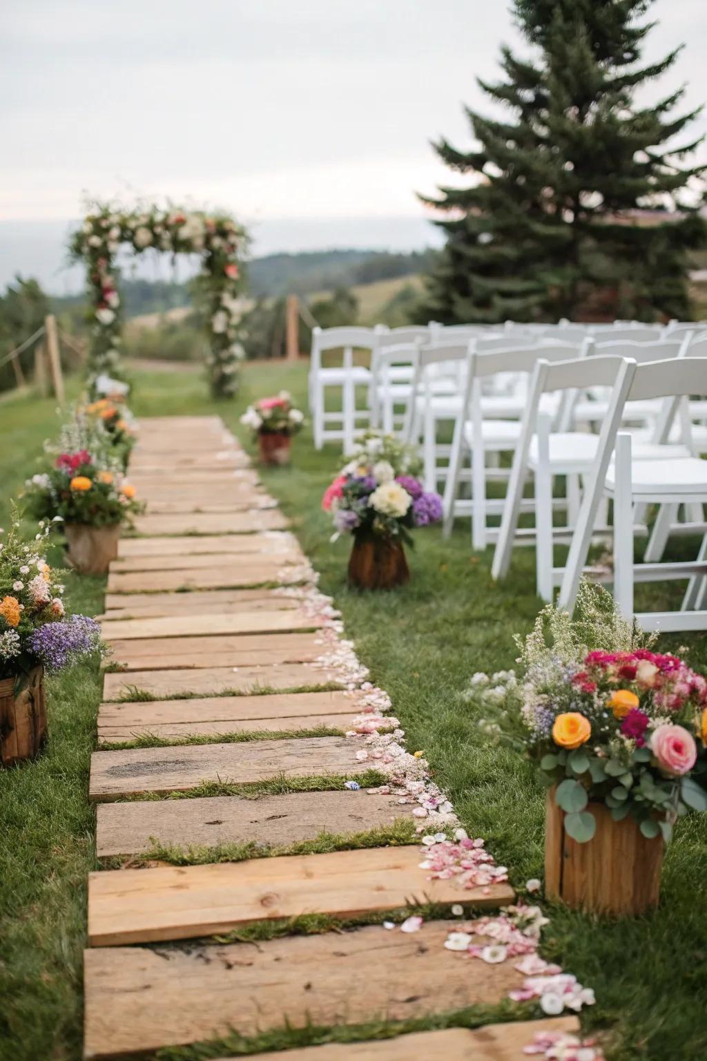 Enhance countryside charm with timber off-cuts.