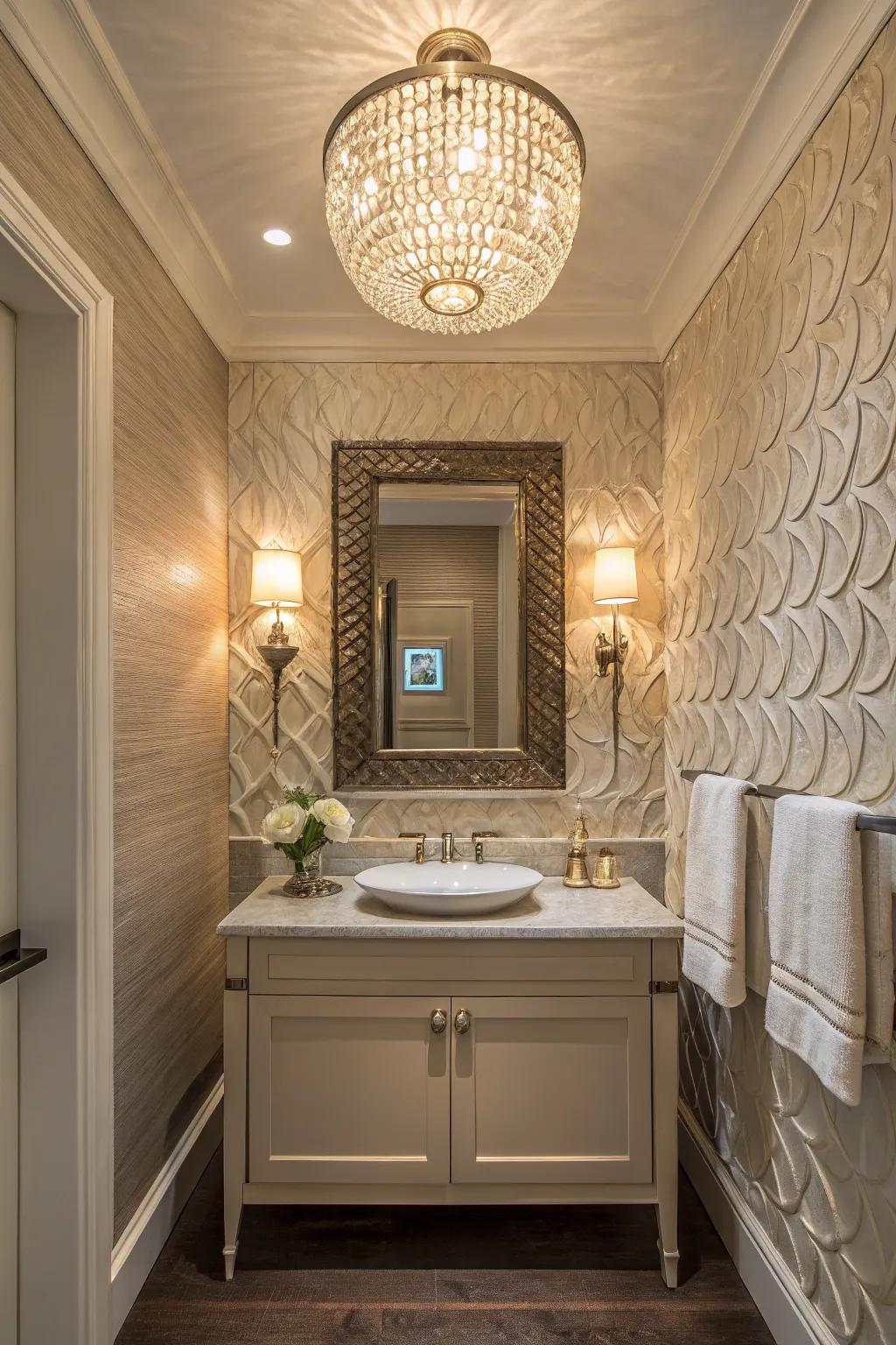 Illumination and partitions coalesce for a stunning effect.