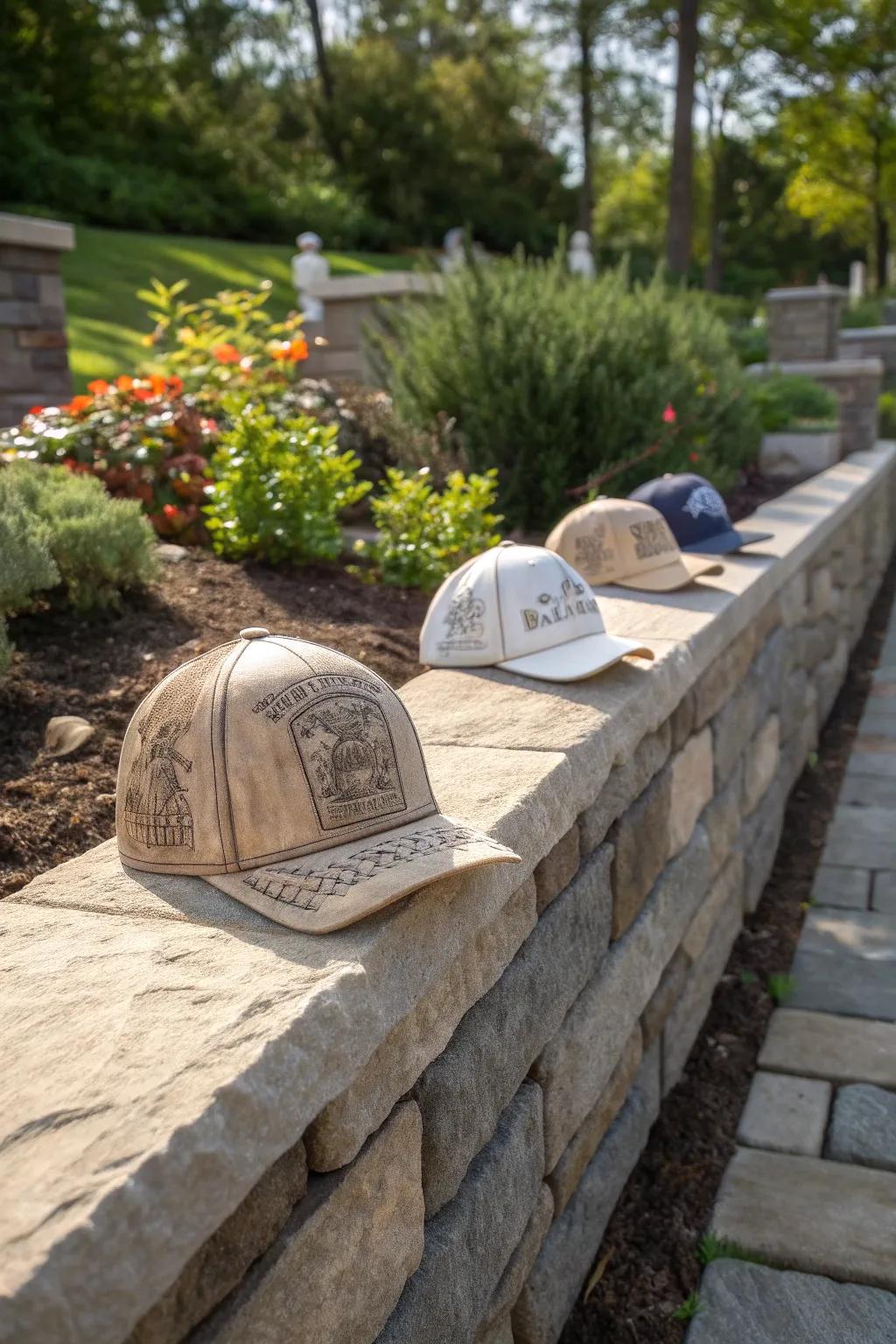 Custom engraved caps offer personalized artistic touches.