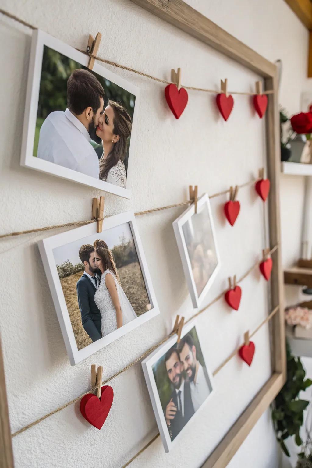 Personal photo exhibit for a touch of affection