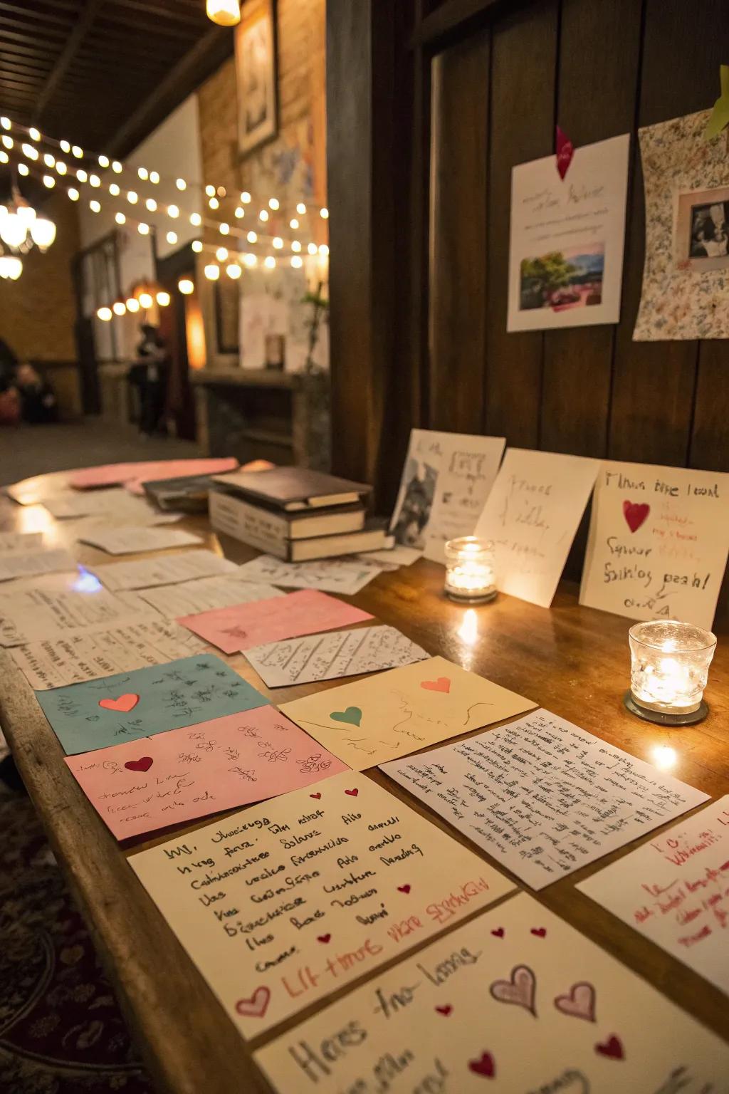 Handwritten notes add a heartwarming personal accent.