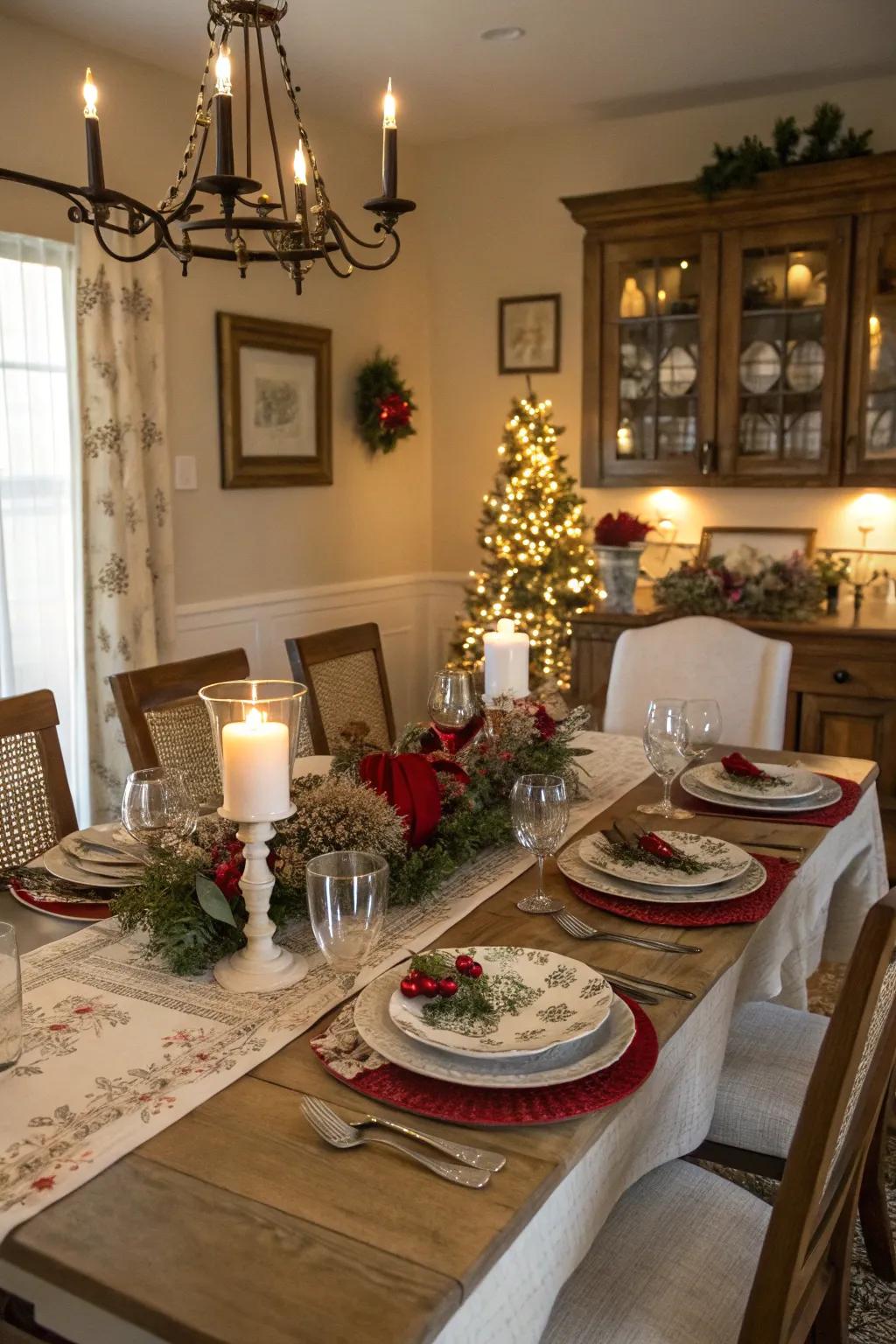 Establish a harmonious aesthetic with a coordinated table design.