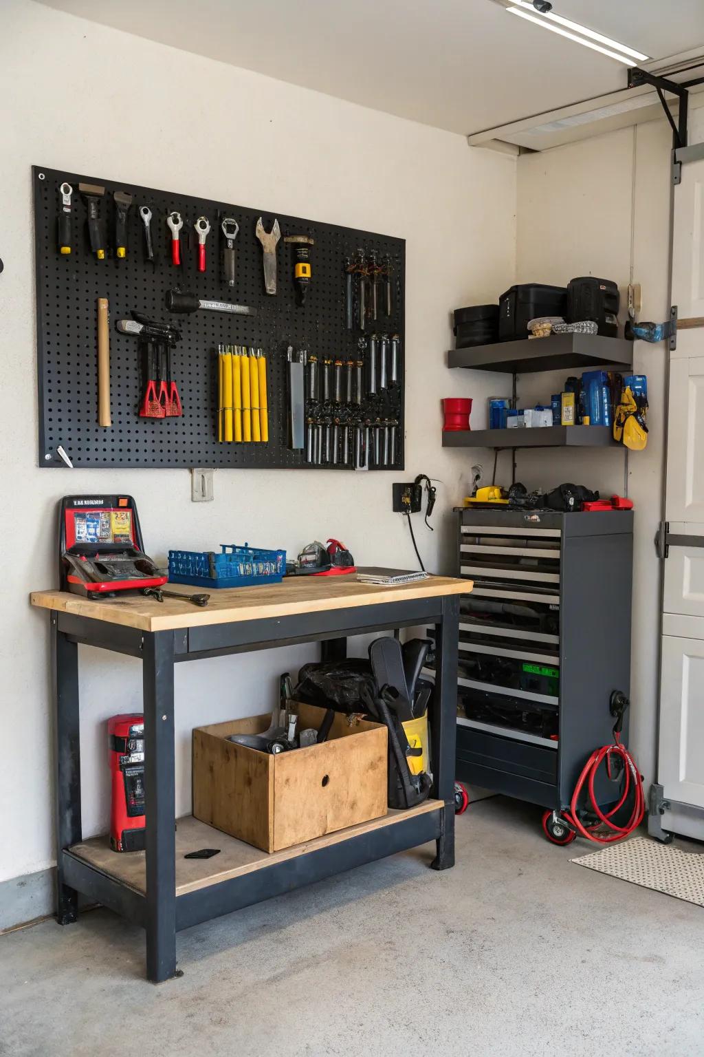 A dedicated project corner for all your DIY needs.