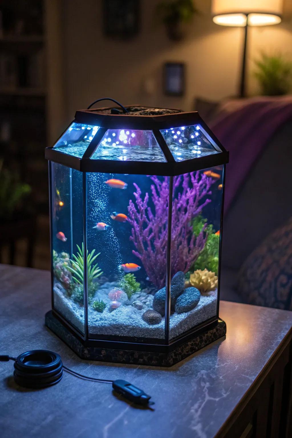 Use LED lighting to revolutionize your tank's ambiance.