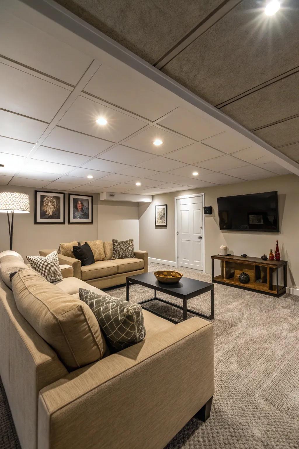 Furniture close to the ground makes your space feel more open.