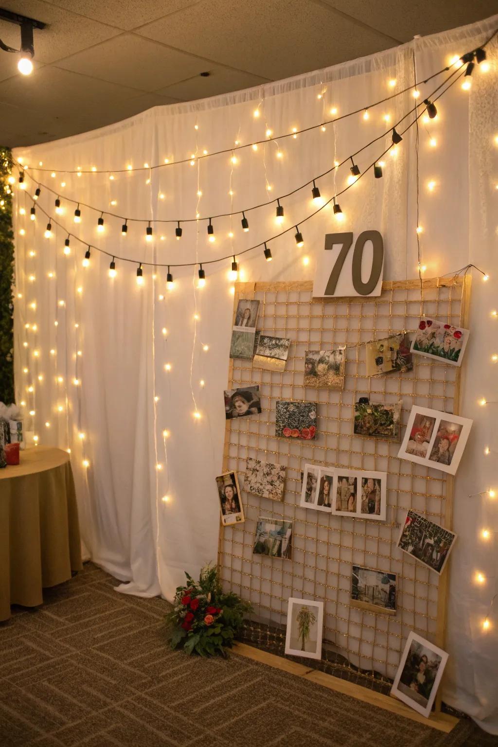 A customized backdrop designed to capture precious moments.