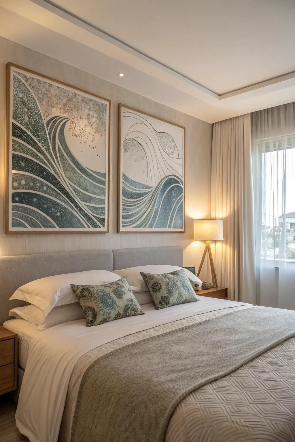 Moving paths bring a sense of peace and motion.