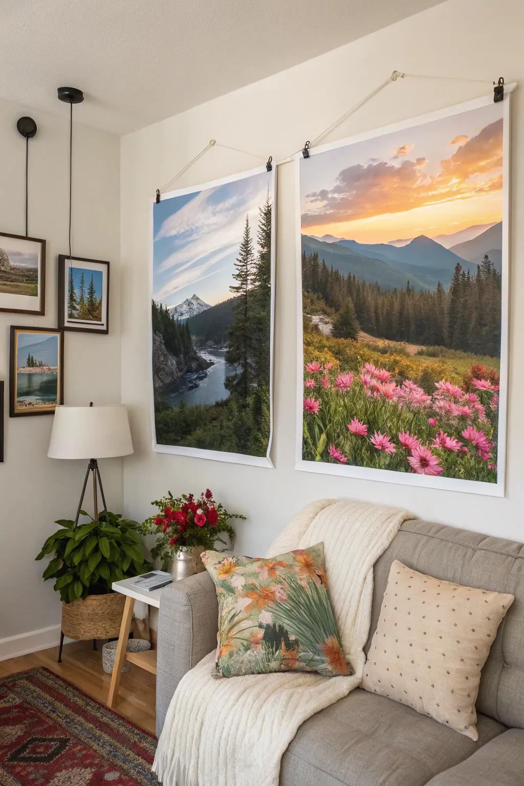 Artwork inspired by nature adds tranquility and beauty to your home.