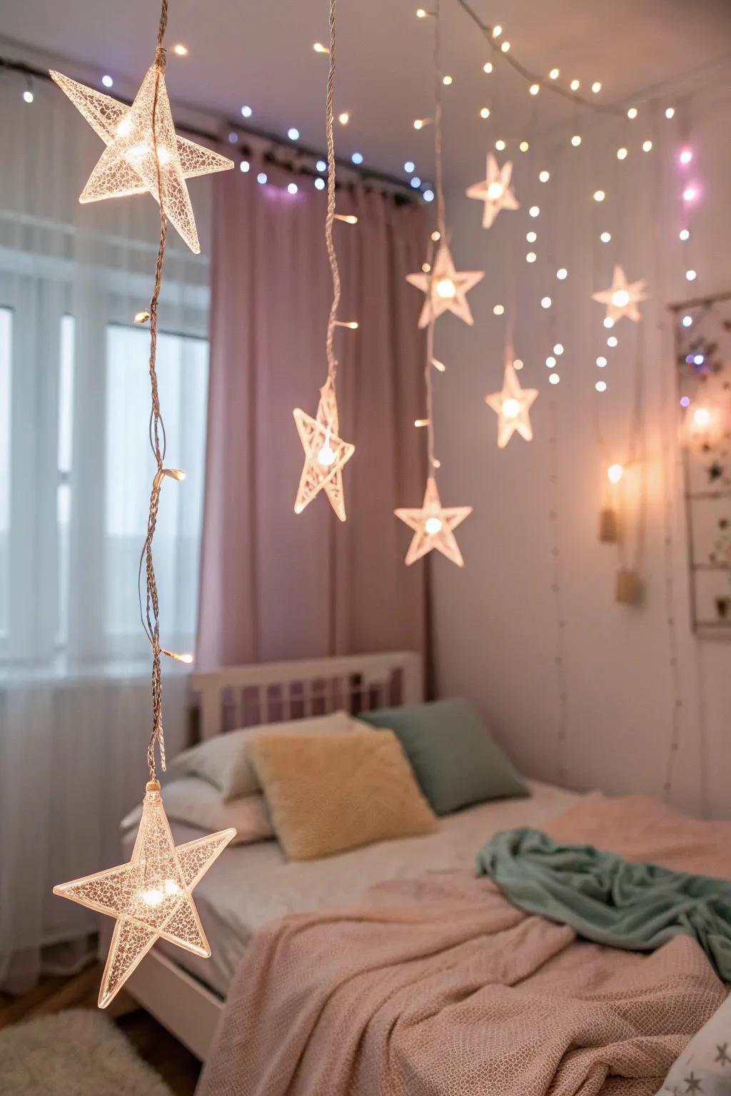 Cultivate a celestial vibe with luminous stars
