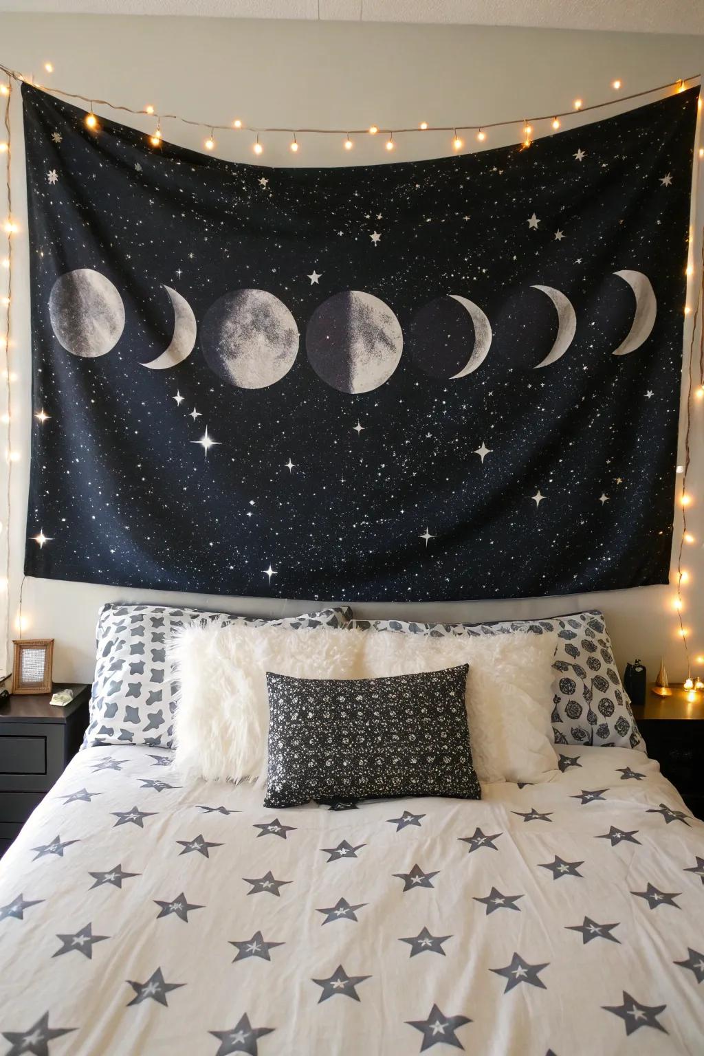 Celestial tapestries bring the night sky indoors.
