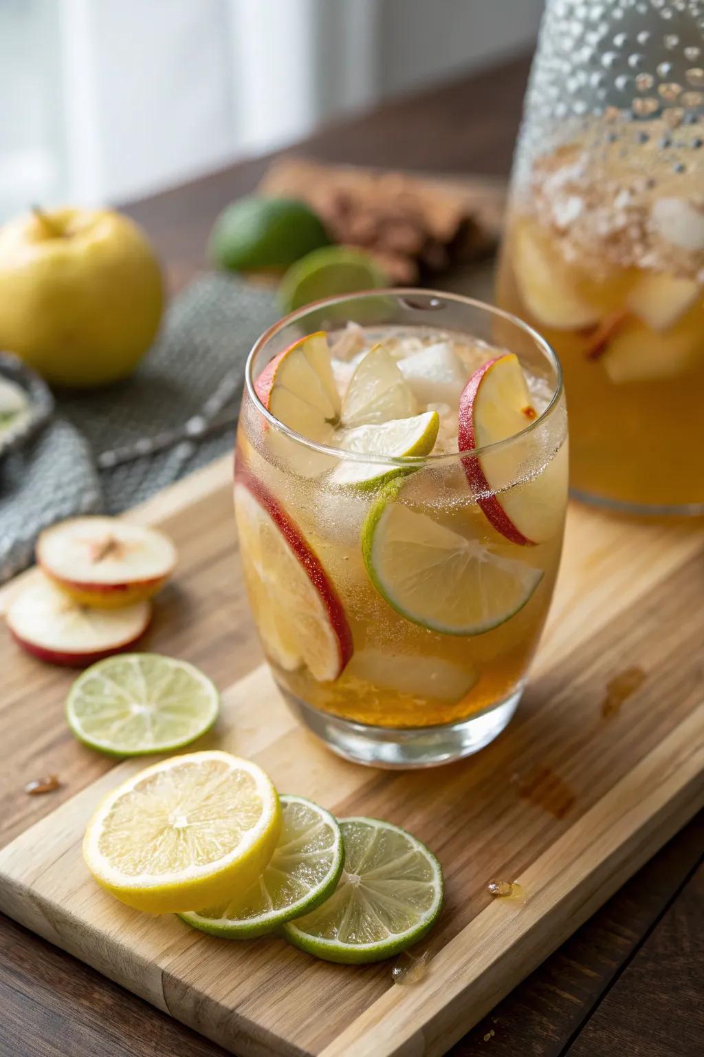 Tangy citrus cider with an invigorating twist.