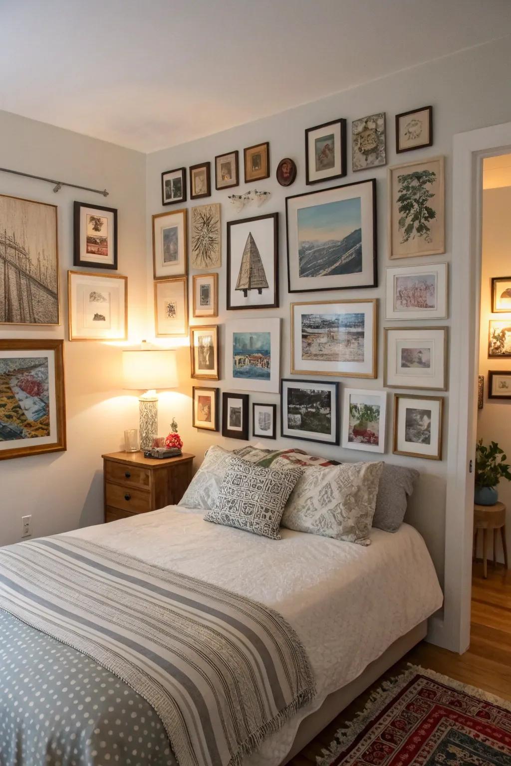 A picture display is a great way to show off your creativity.
