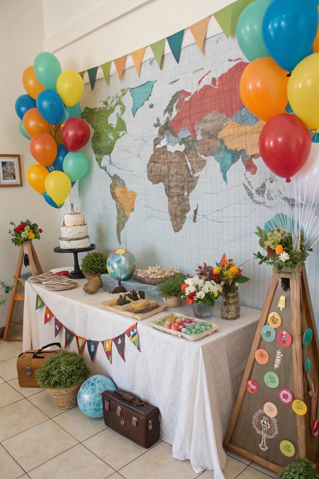 Themed Decor for Adventure - Travel-Inspired Baby Shower Decorations