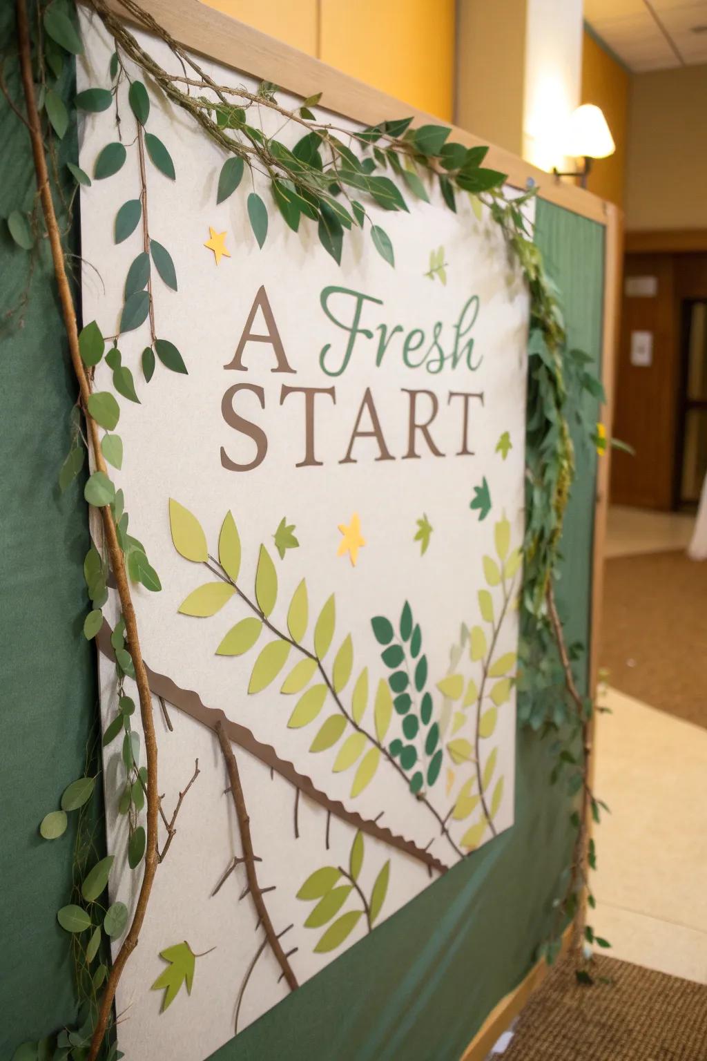 A nature-themed board to evoke a sense of calm and renewal.