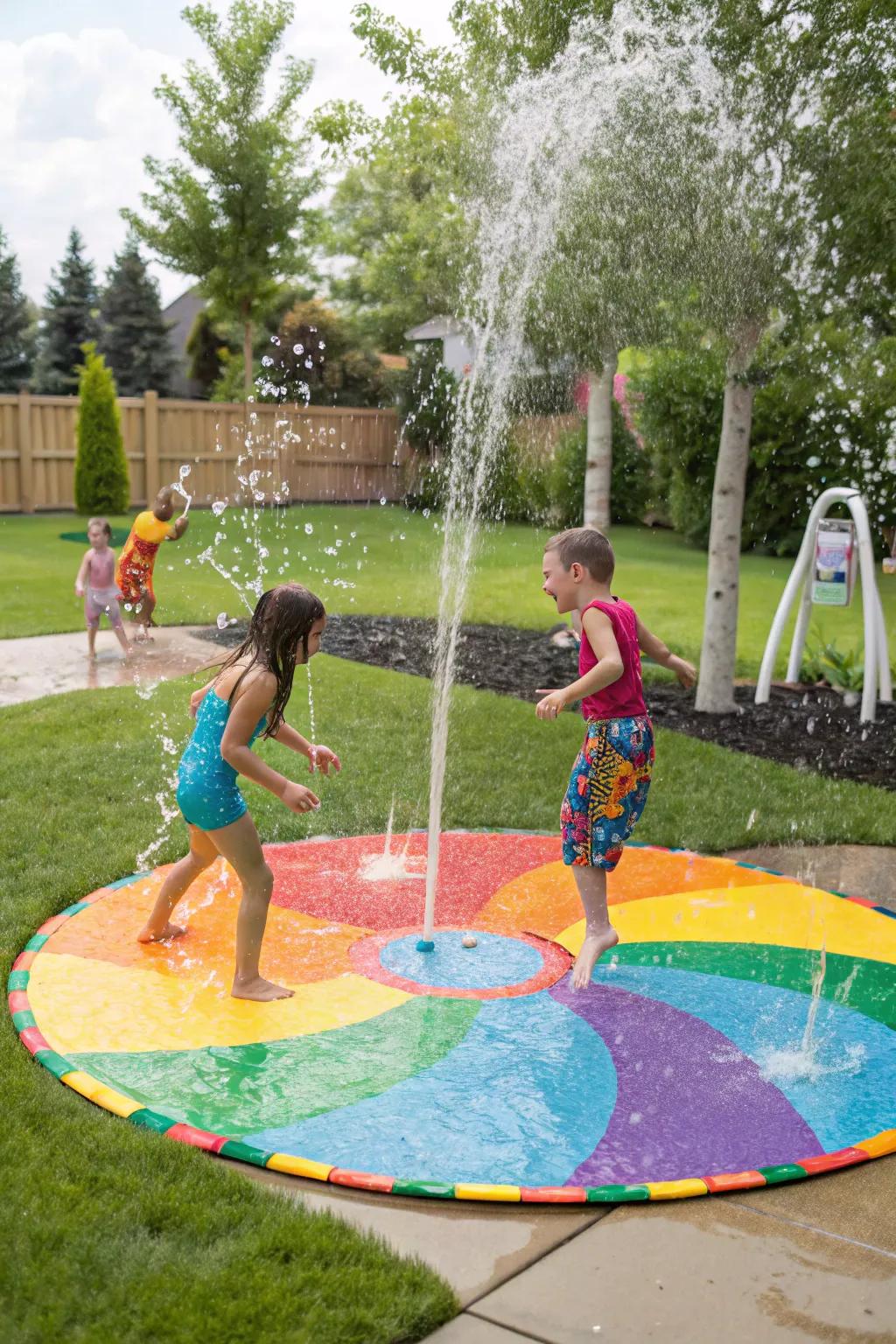 Conquer the heat with a backyard splash zone.