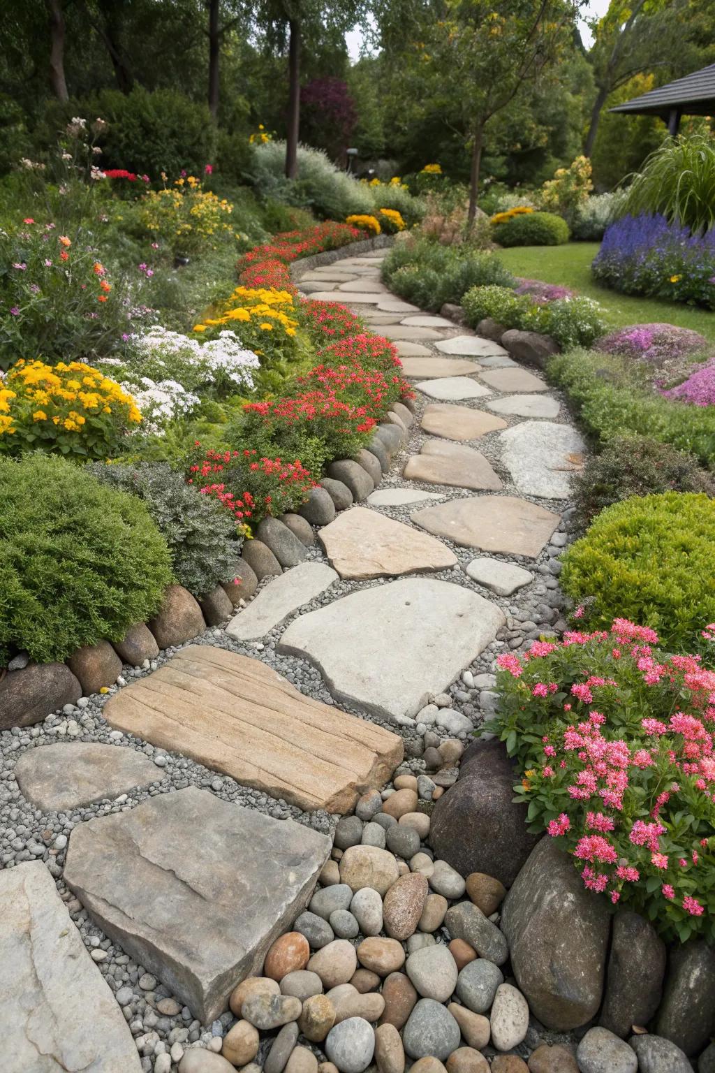 Walkways that beckon you to discover and roam.
