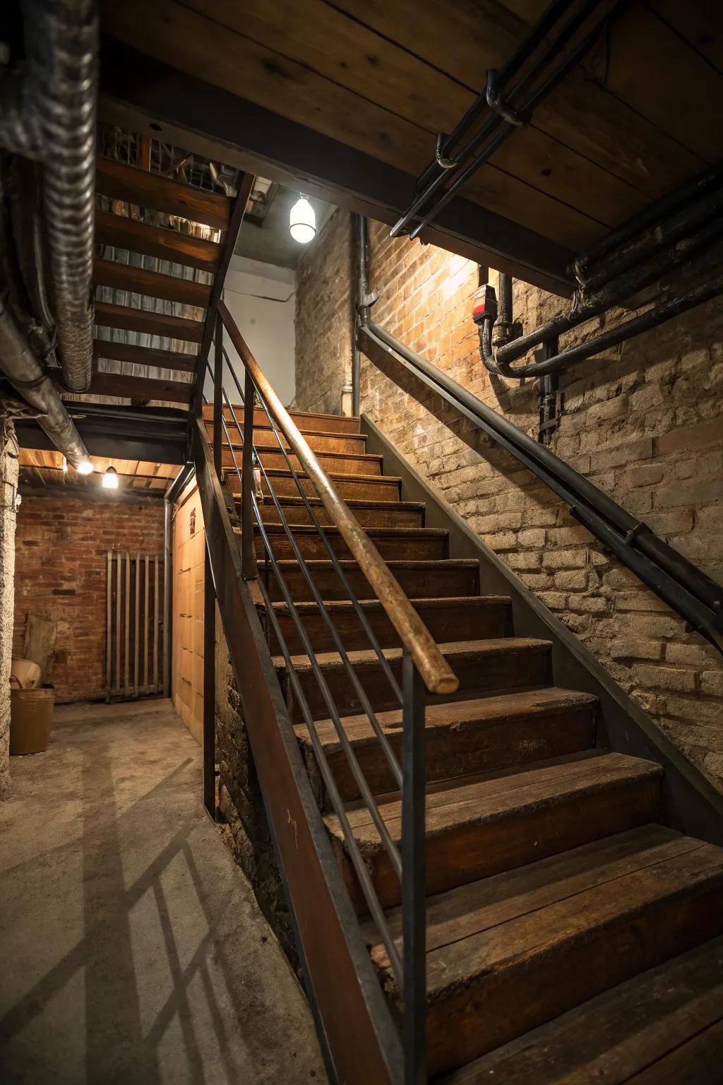 Sturdy and unrefined materials fashion an industrial attraction.