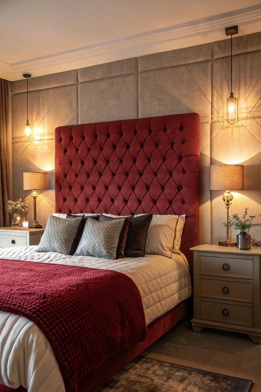 A statement headboard has the power to redefine your bedroom's aesthetic.