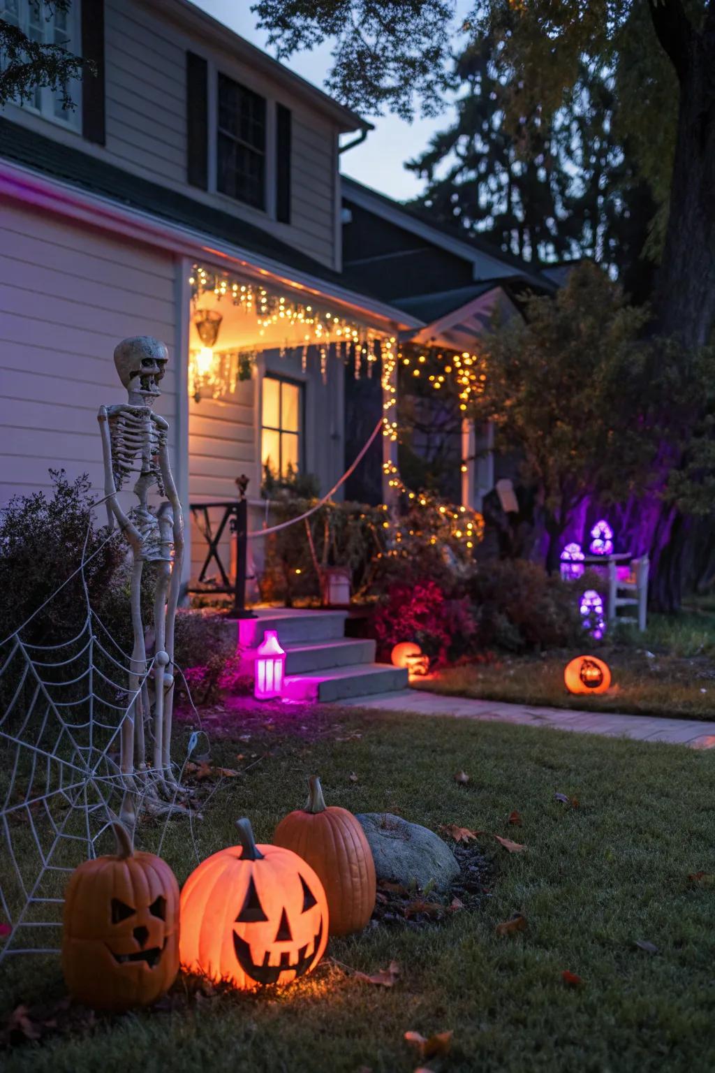Eerie lighting magically transforms the ordinary.