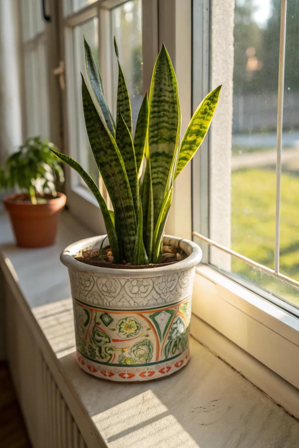 A plant in a container offers a revitalizing and vibrant element to every space.