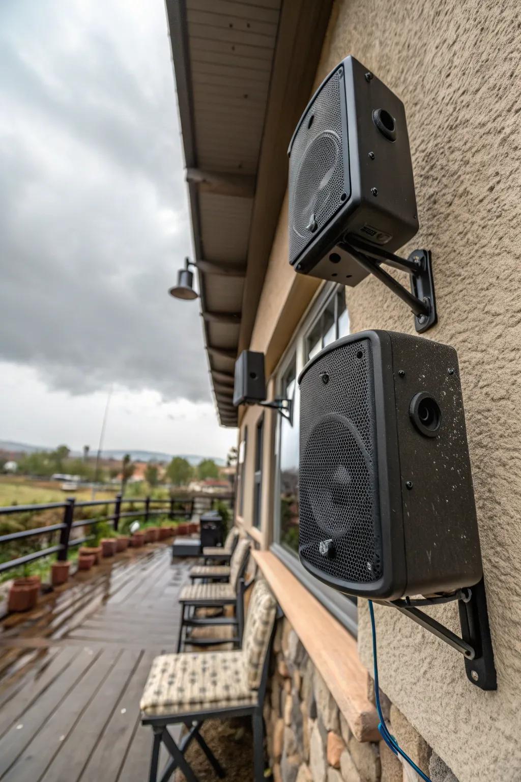 Indispensable for enjoying audio in every season, these speakers are crafted to resist the elements.