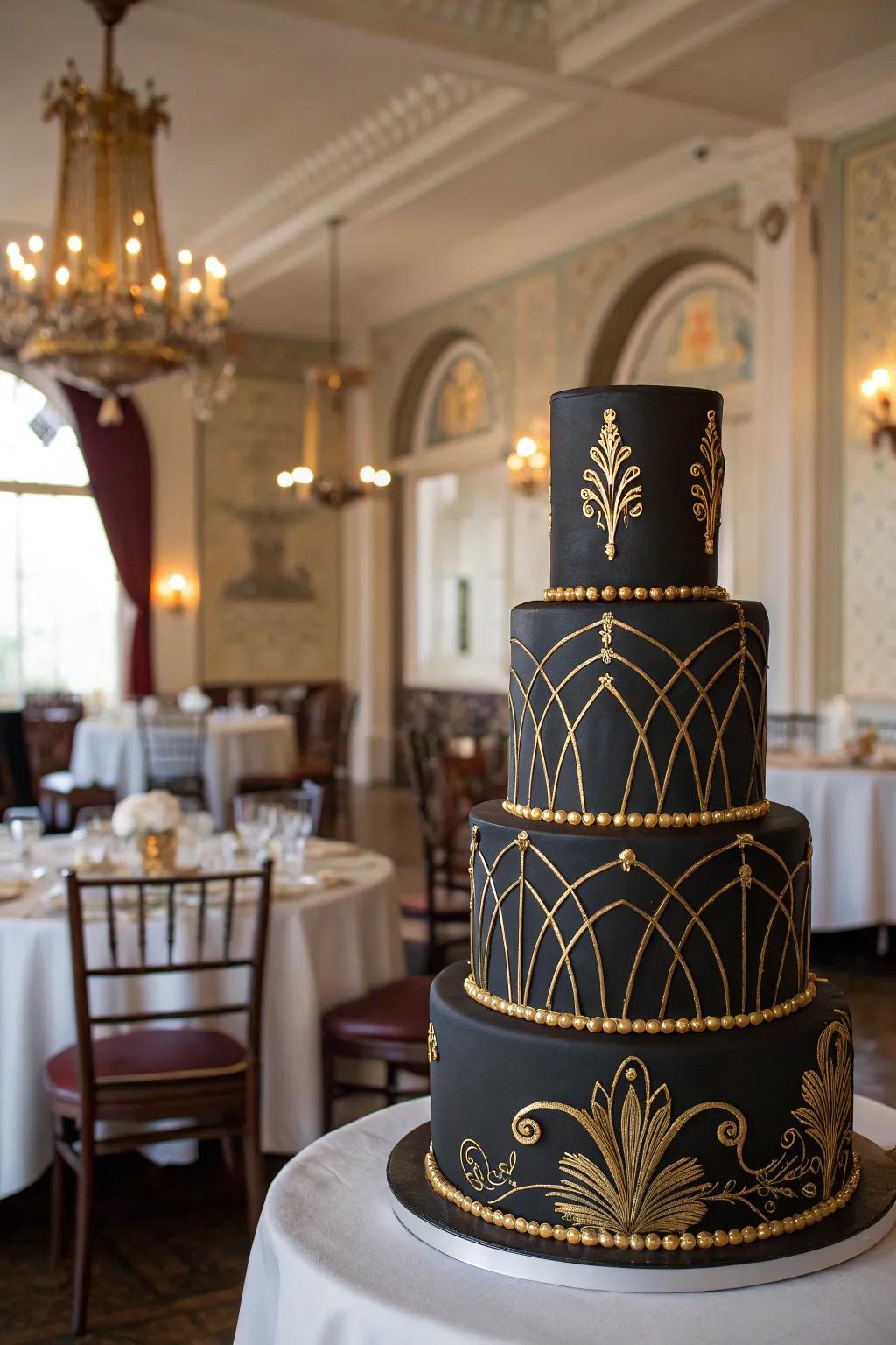 A stylish Retro Decor inspired cake that oozes vintage charm.