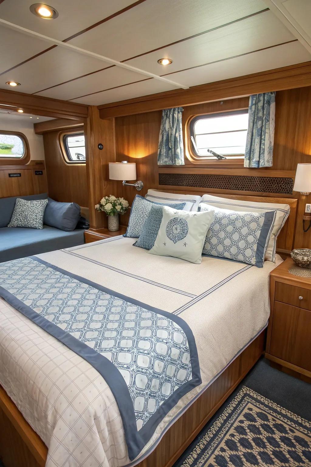 Achieve a unified aesthetic using coordinated bedding ensembles.