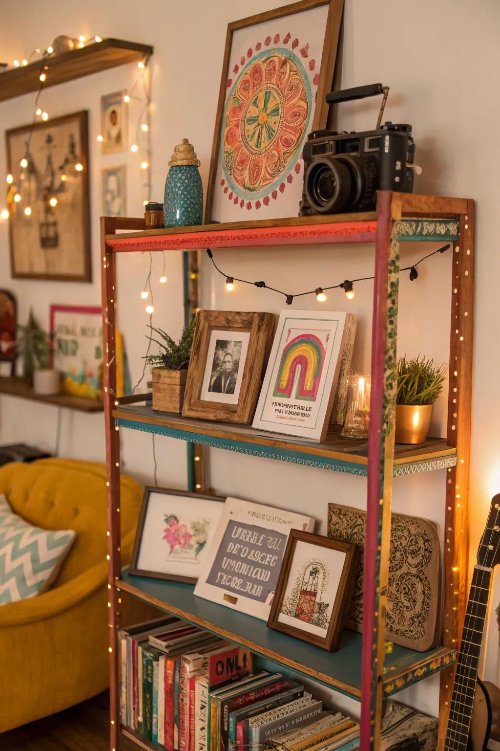 Blend artistic themes for a diverse boho vibe.