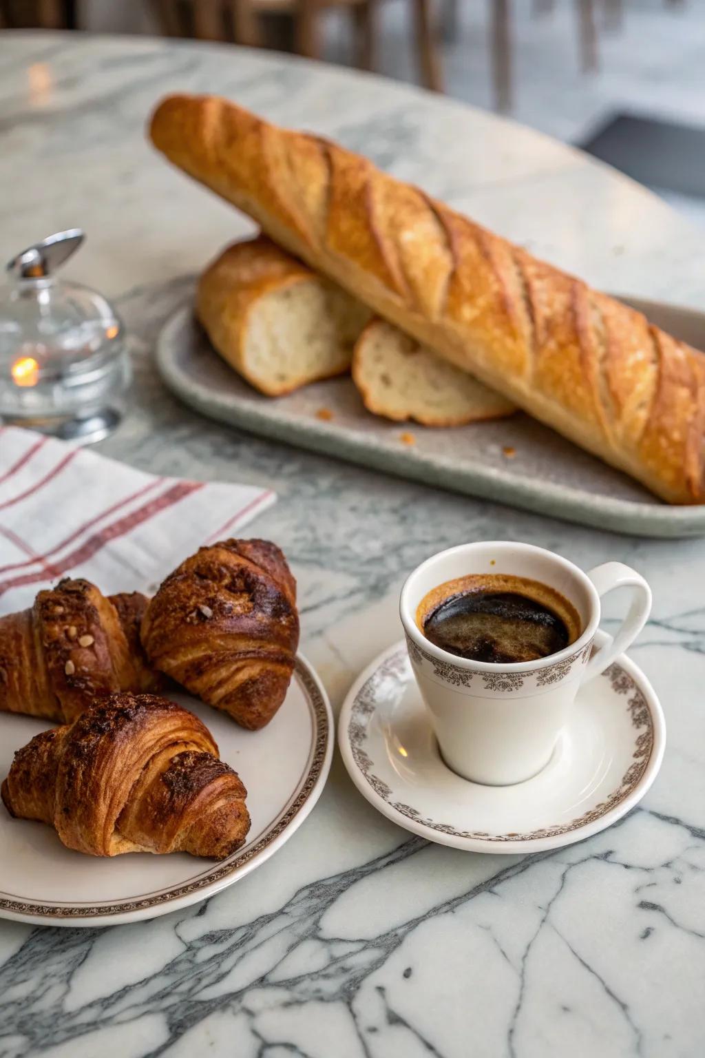 Savor the charm of Paris with a café-inspired breakfast.