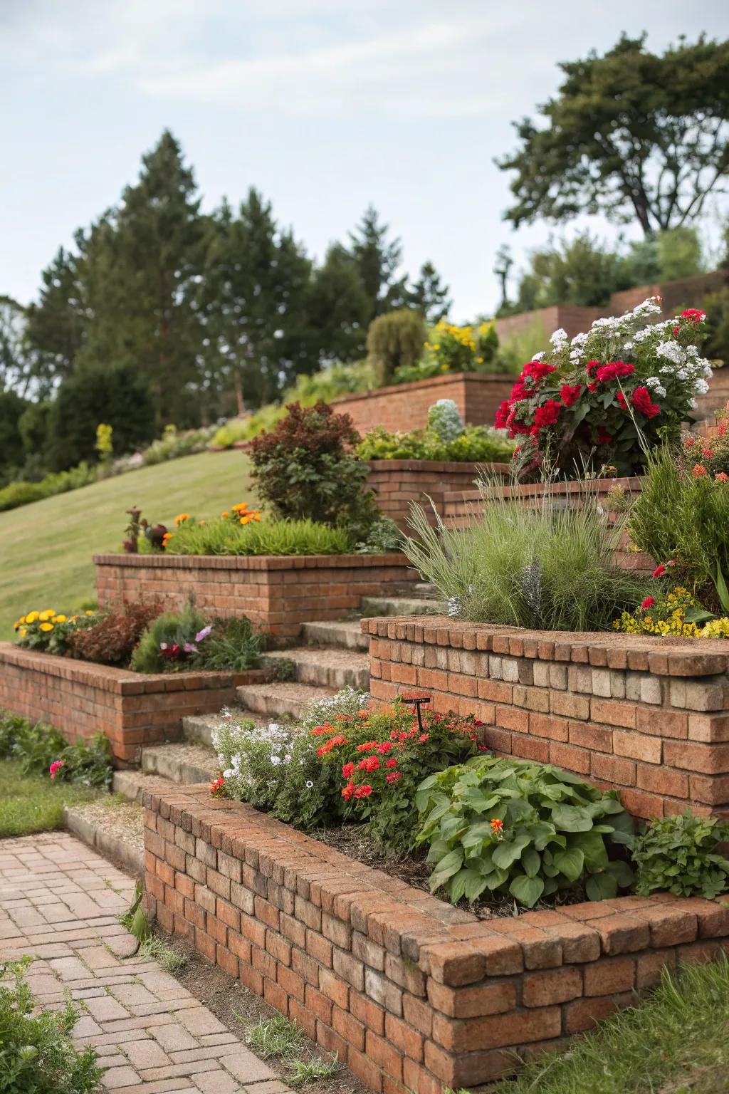 Tiered designs enrich your garden with depth and dimension.