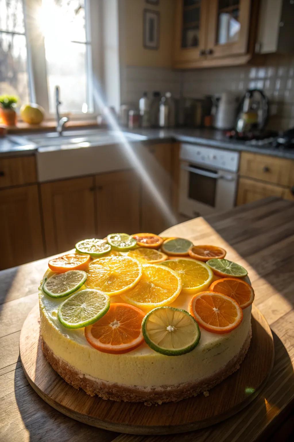 A citrus symphony cake that’s as refreshing as it is visually stunning.