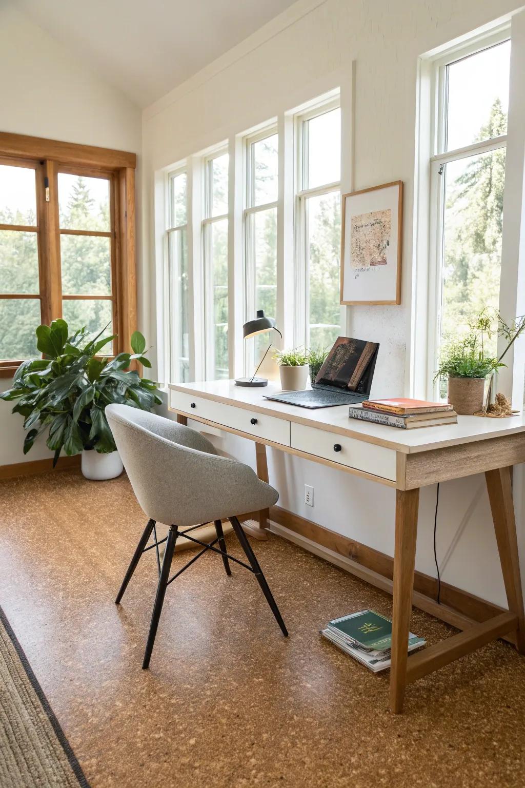 Tree bark flooring: comfort aligns with sustainability.