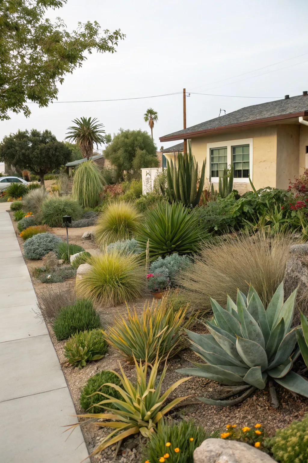 Water-wise plants bring both hue and ecological benefits.