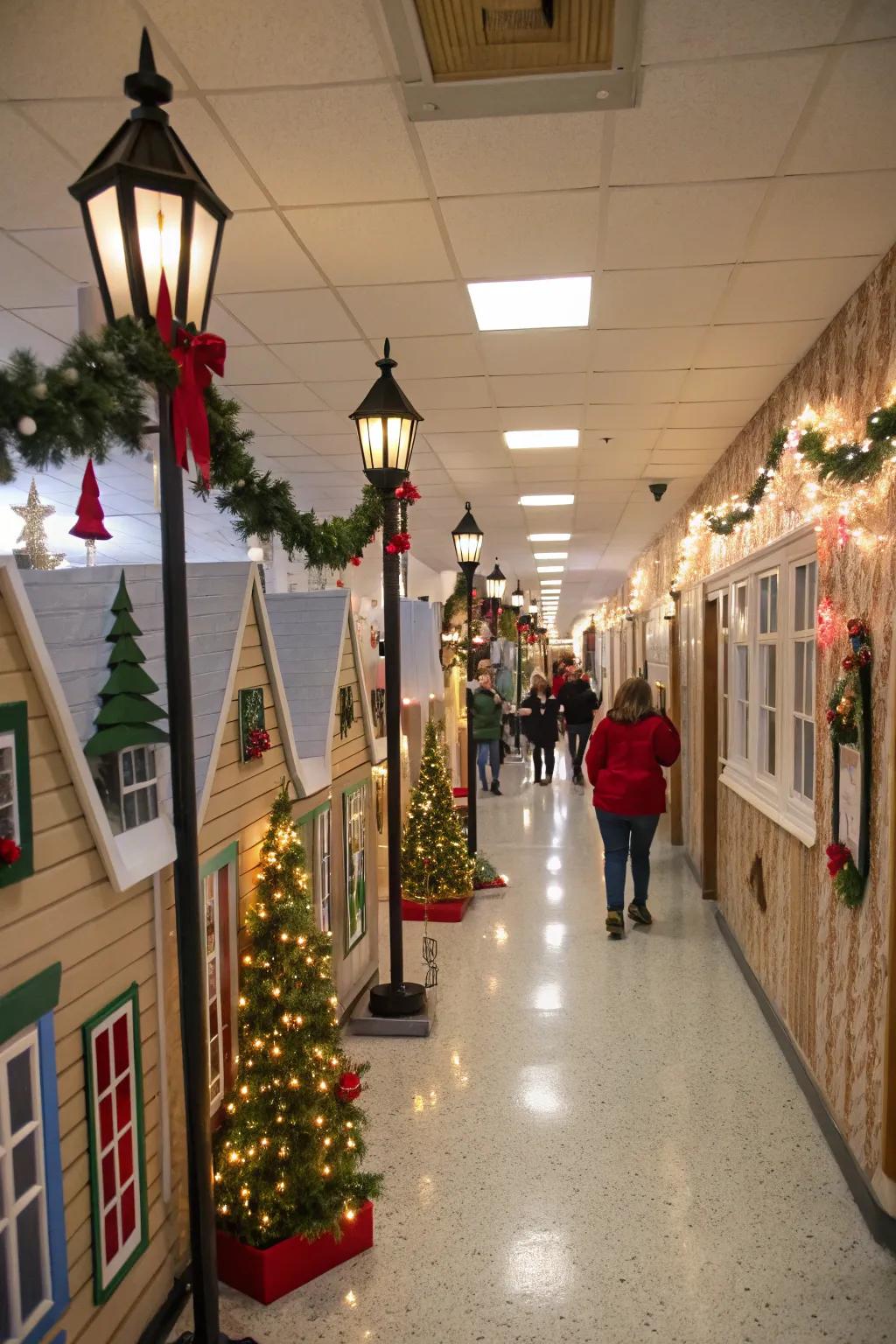 Embody the appeal of a festive town right within your corridor.