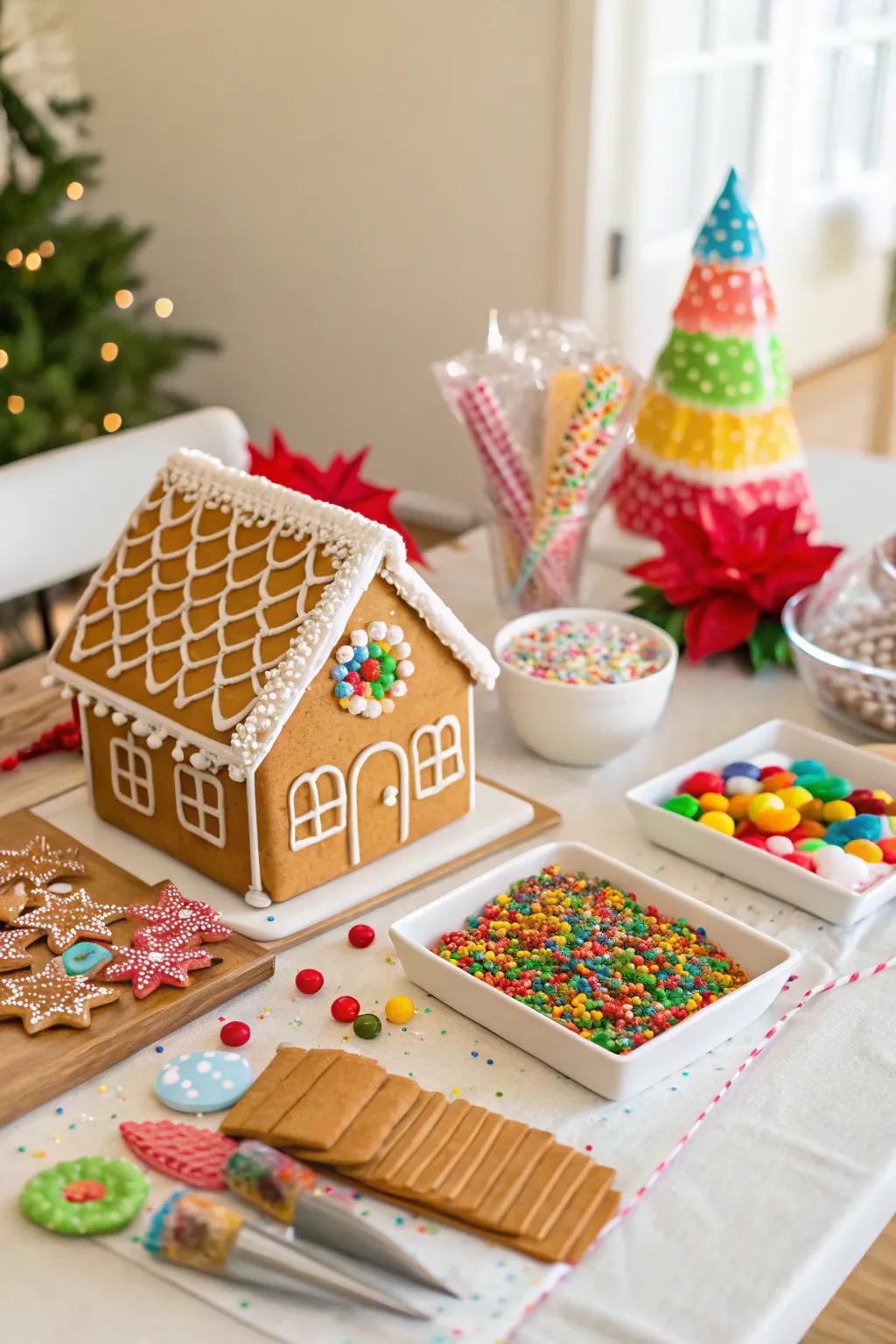 Foster creativity with a confectionery cottage decorating zone.