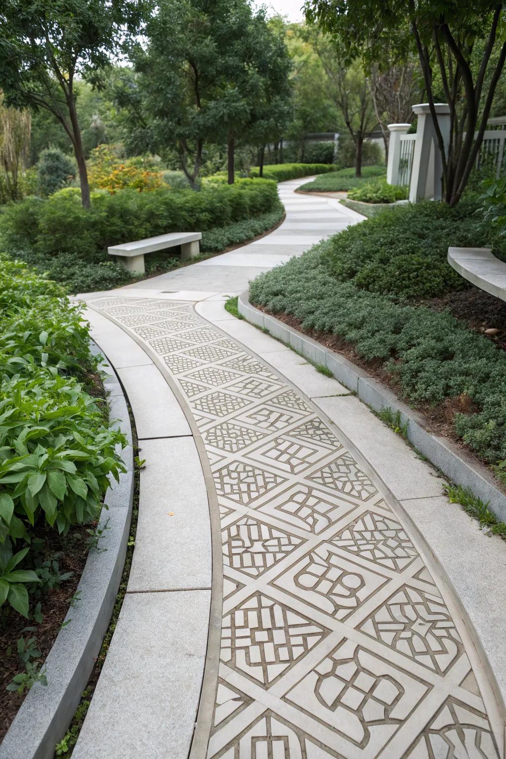 Bring a modern feel with geometric patterns.