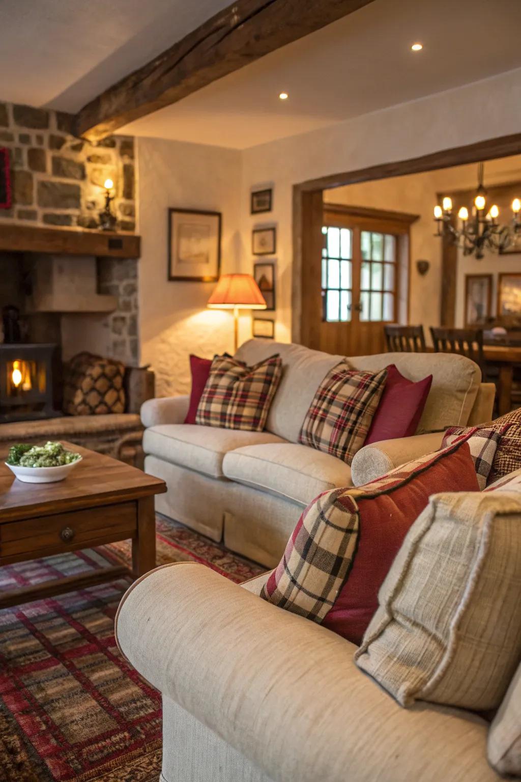 Comfort reigns supreme in these plush seating settings.
