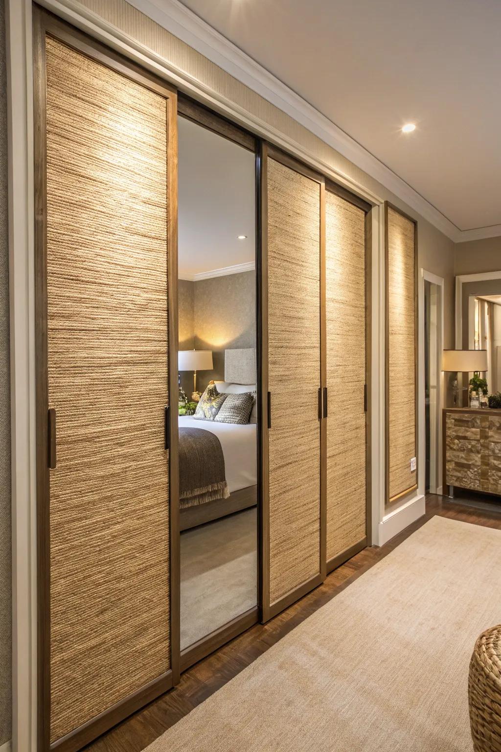 Grasscloth imparts texture and a subtle hint of nature.