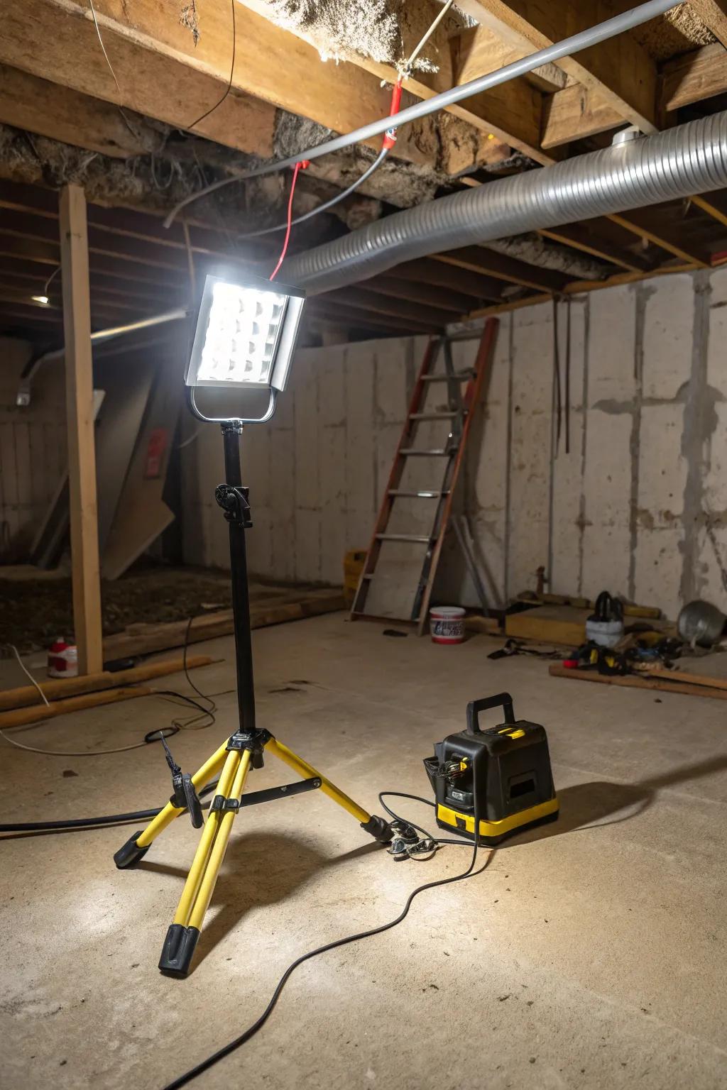 Employ movable task lamps for concentrated and adaptable illumination.