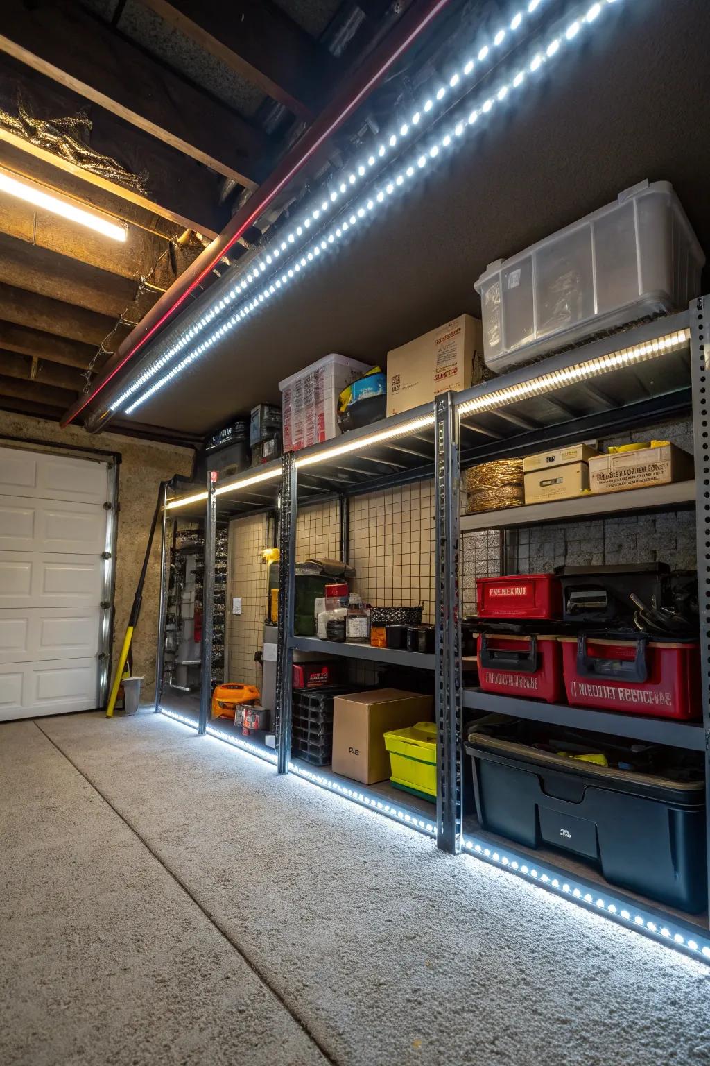 Brighten up your underhouse area with some smart lighting.