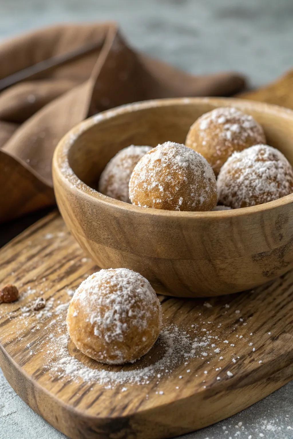 Opulent and aromatic spiced biscuit balls that simply dissolve in your mouth.