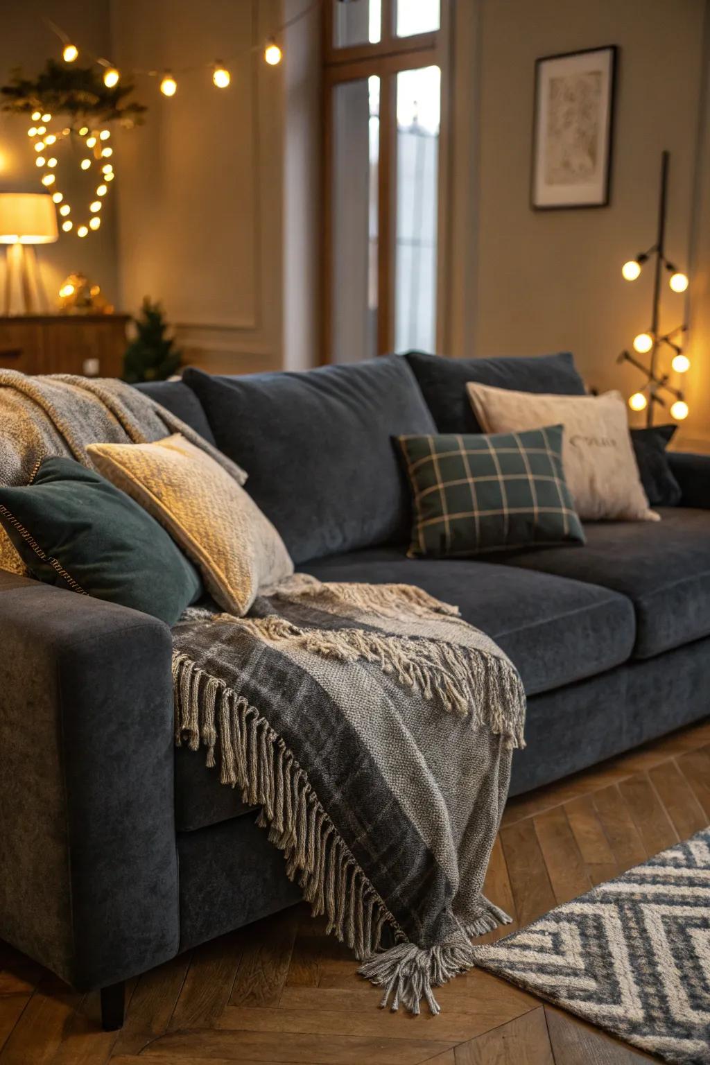 Textural layers contribute warmth and richness to your area.