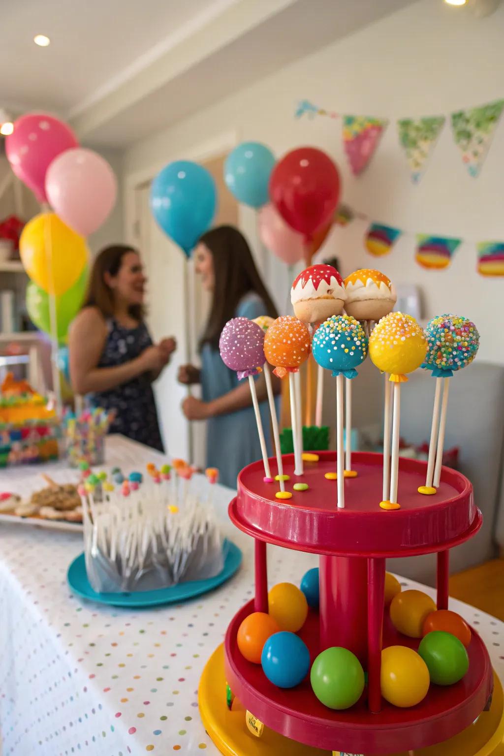 Festive cake pops that spread joy at any gathering.